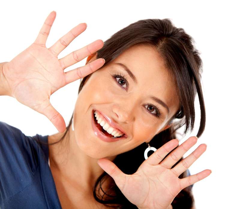 woman with beautiful smile