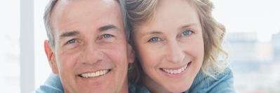 Couple with beautiful smile