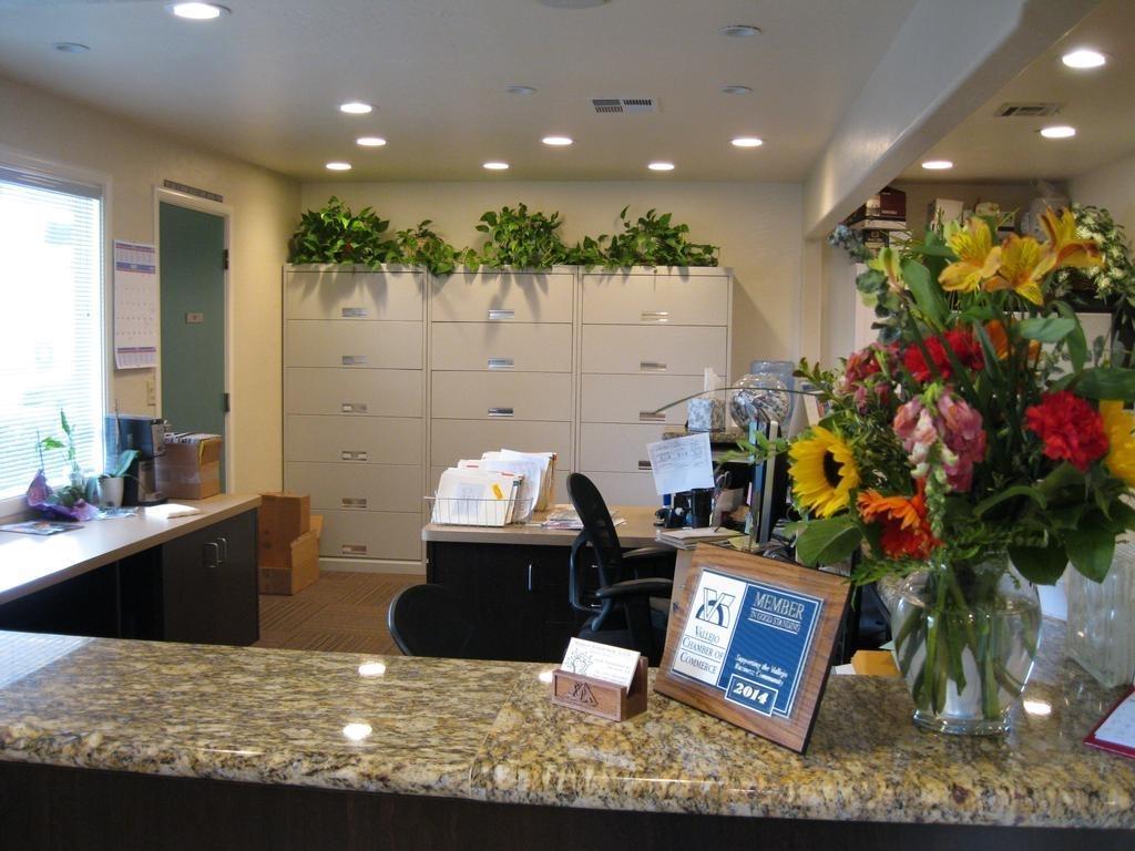 Front desk in vallejo dental office